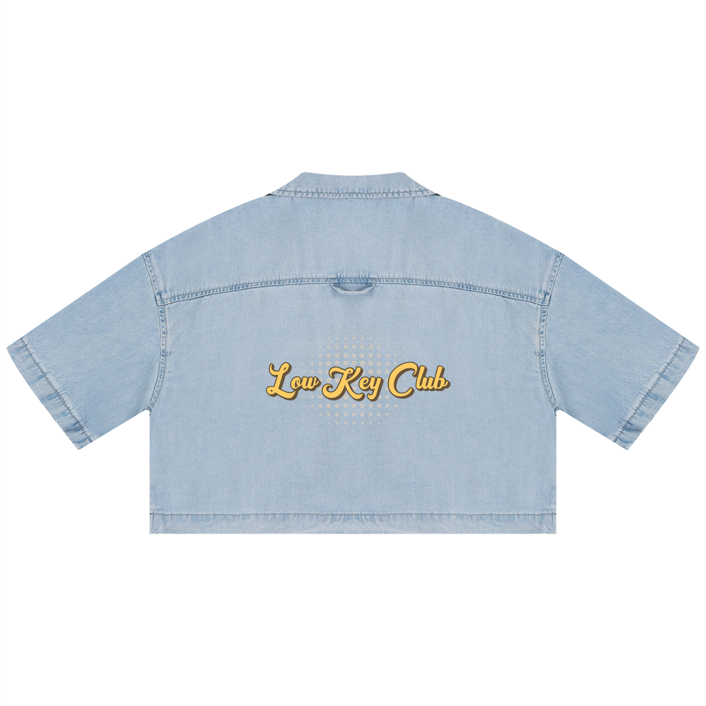 Grunge Vintage Wash Boxy Cropped Shirt