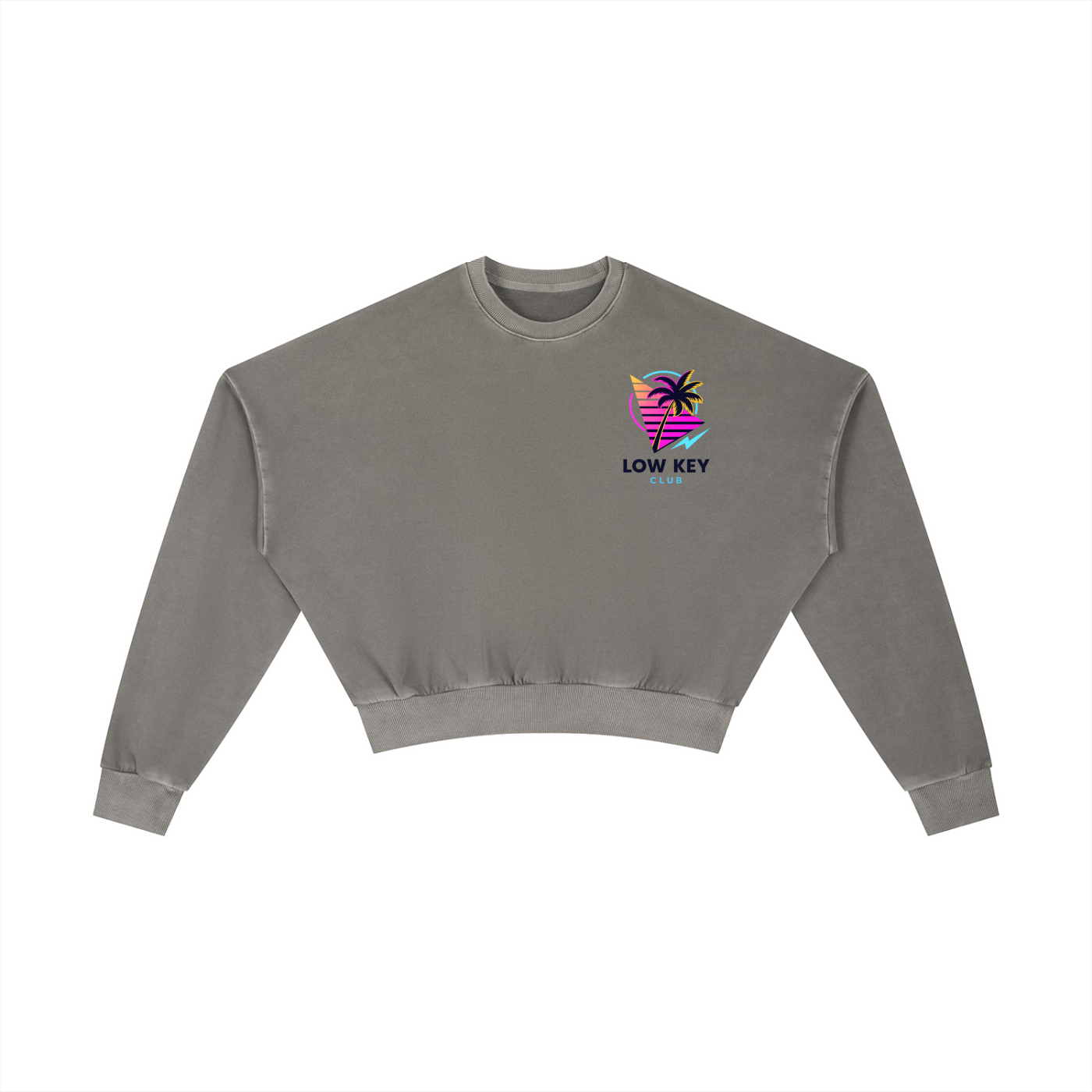 Retro Washed Cropped Sweatshirt