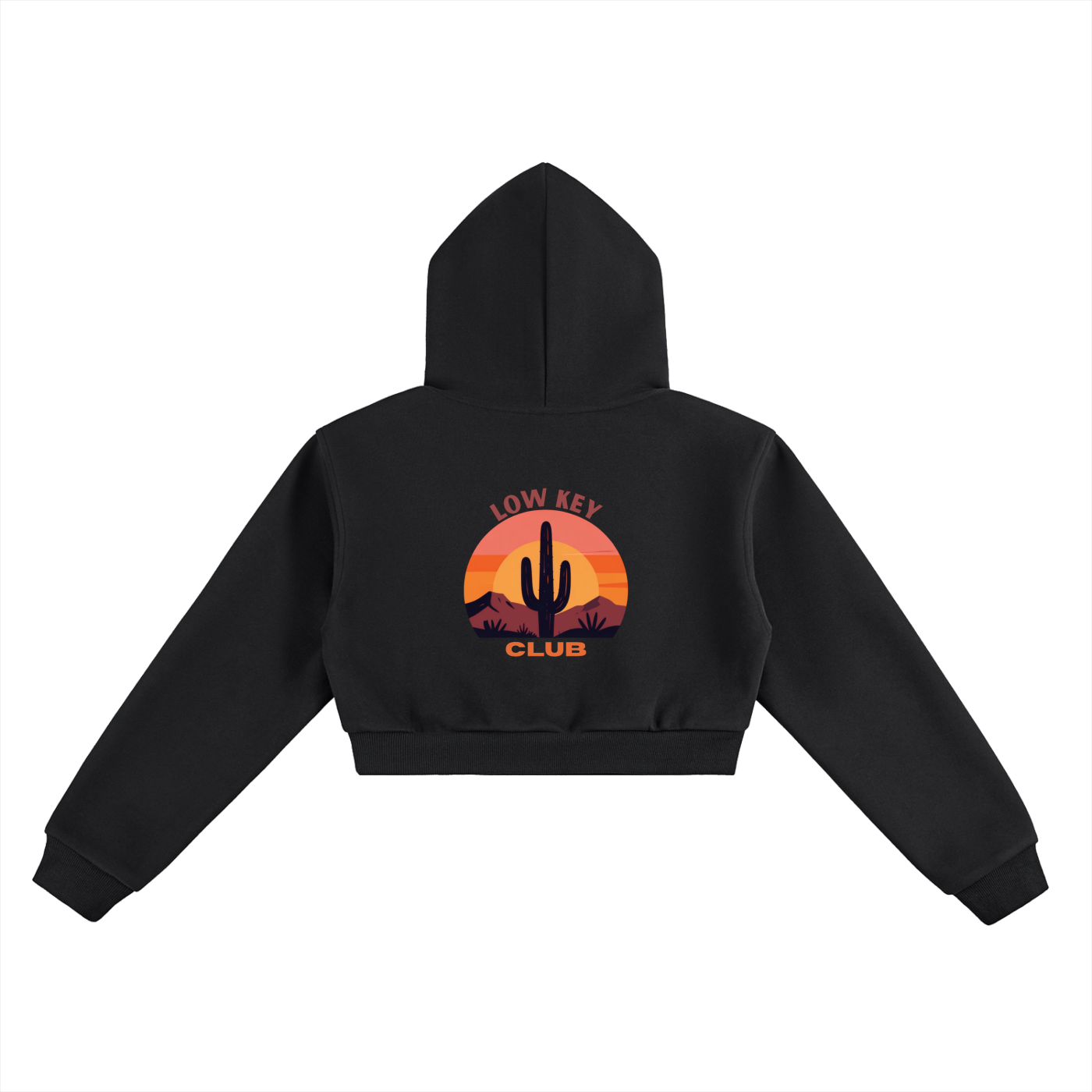 Summer Nights Essential Cropped Hoodie