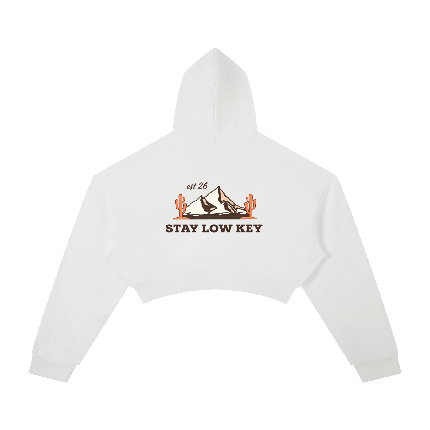 Stay Low Key Cropped Hoodie