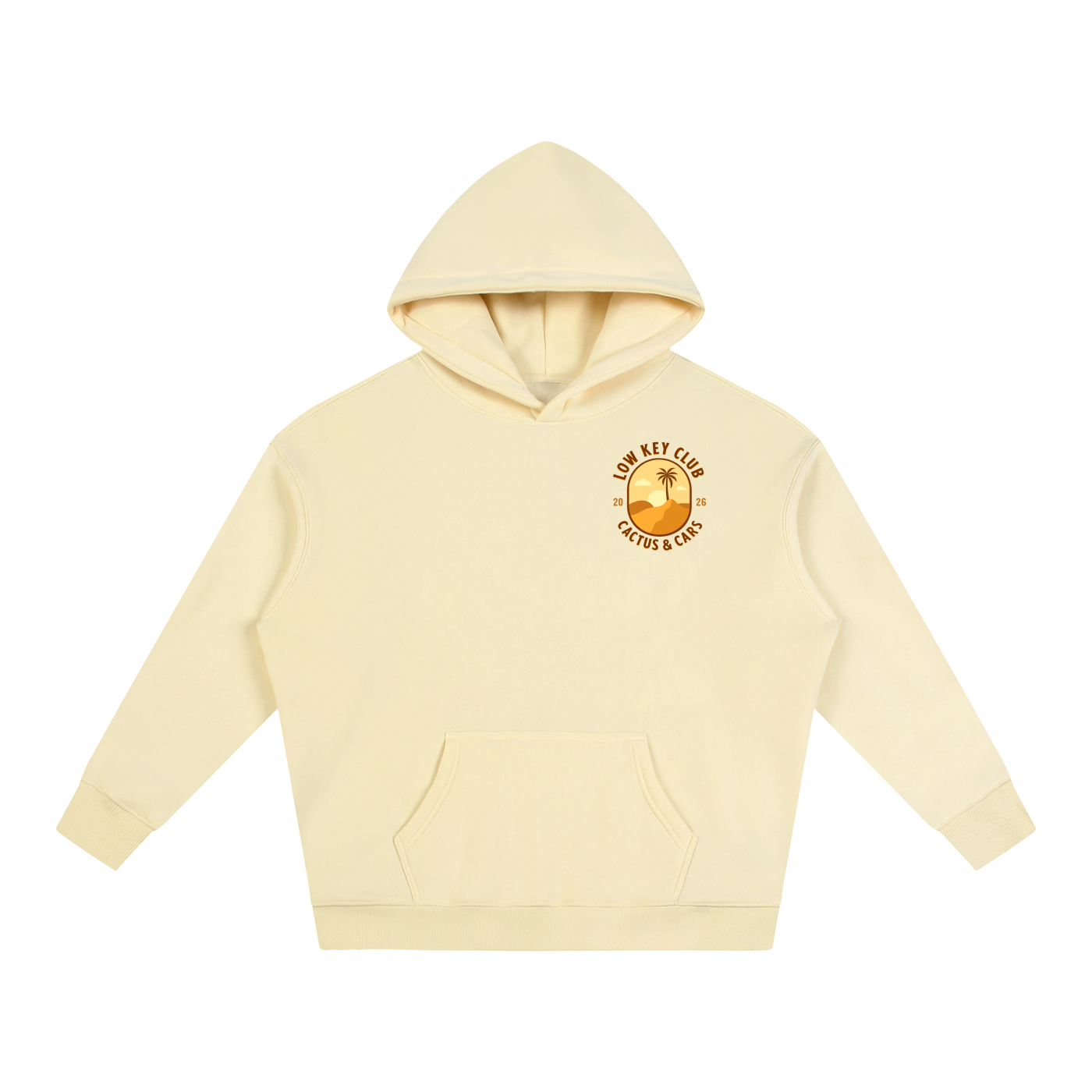 Cactus & Cars Oversize Fleeced Hoodie