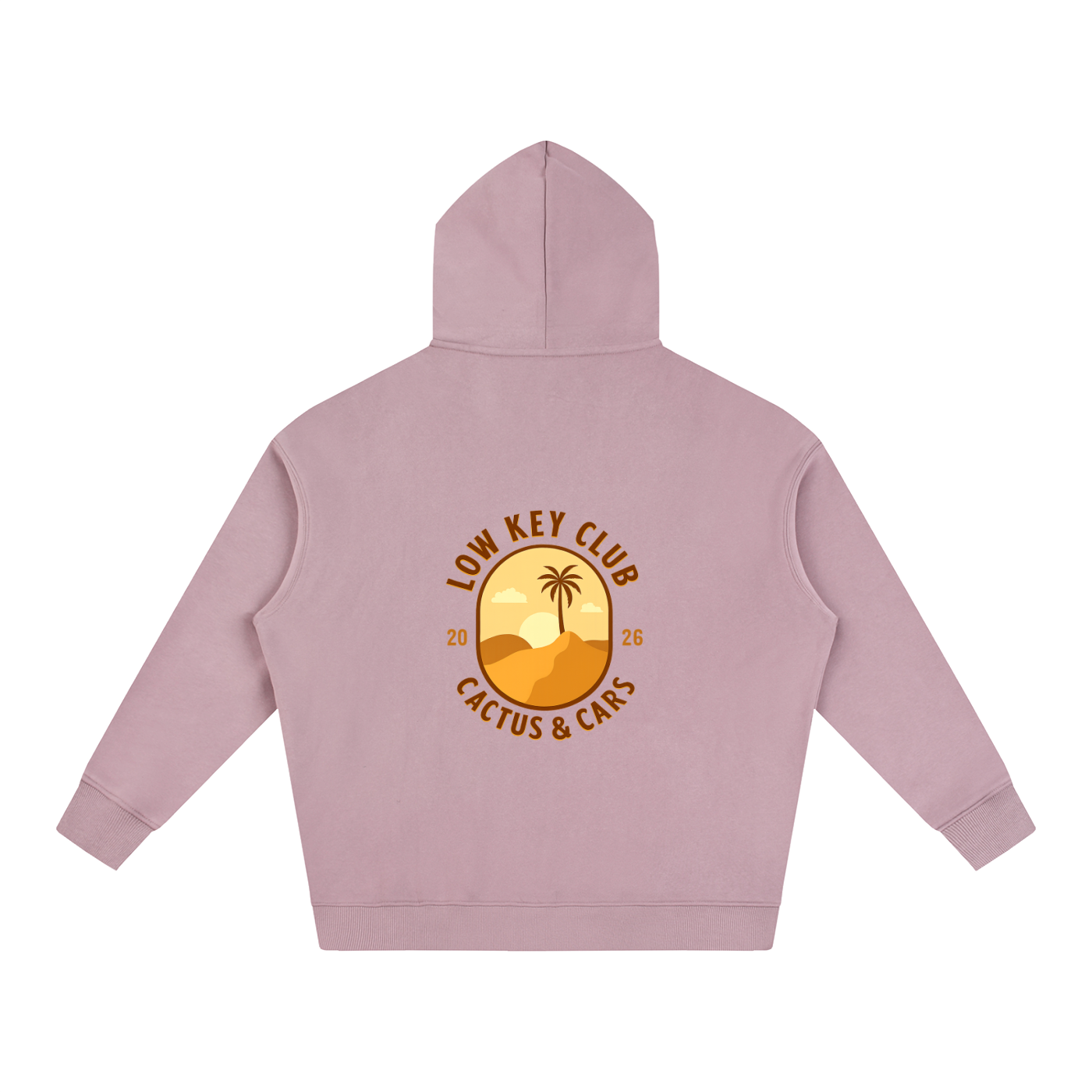 Cactus & Cars Oversize Fleeced Hoodie