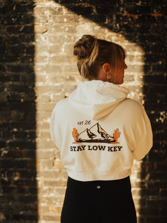 Stay Low Key Cropped Hoodie