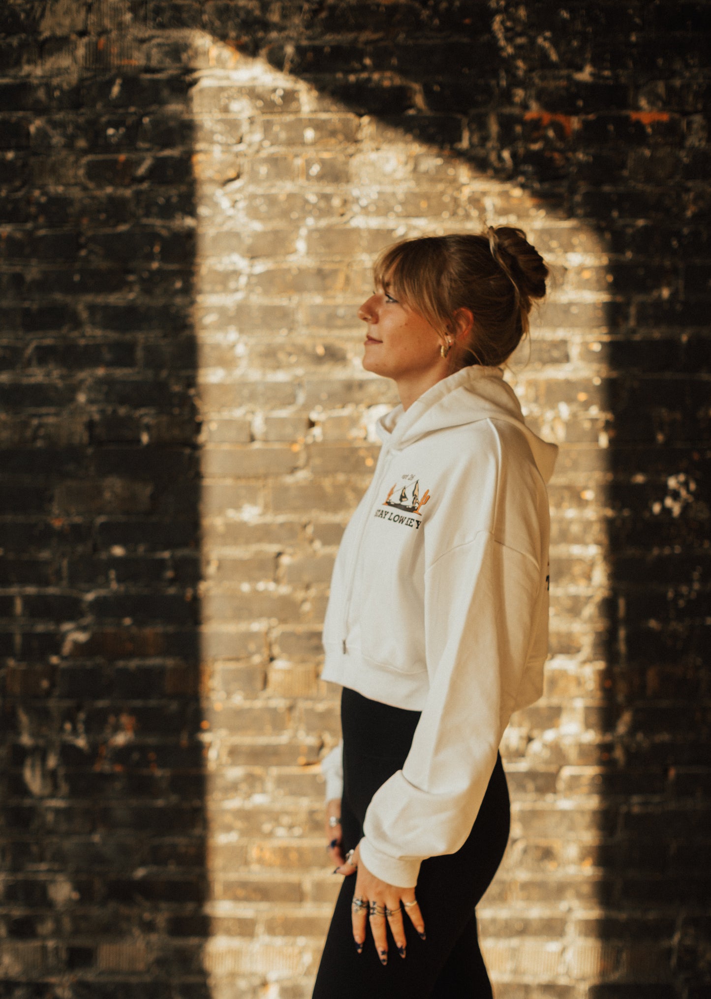 Stay Low Key Cropped Hoodie