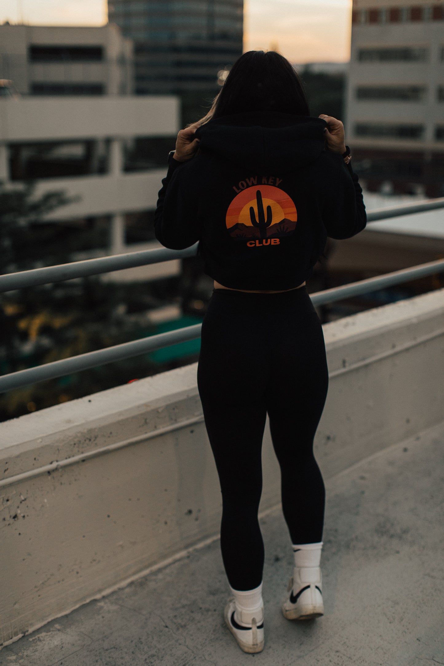 Summer Nights Essential Cropped Hoodie
