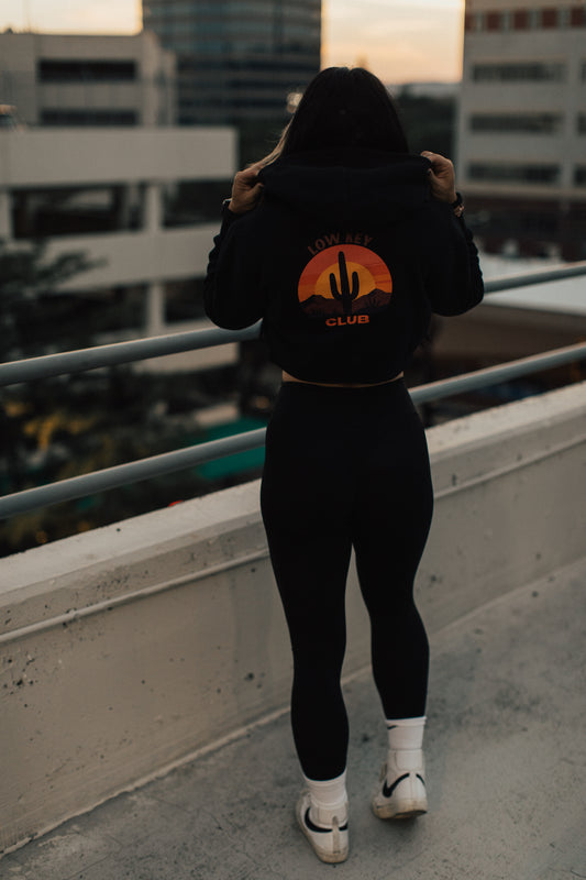 Summer Nights Essential Cropped Hoodie