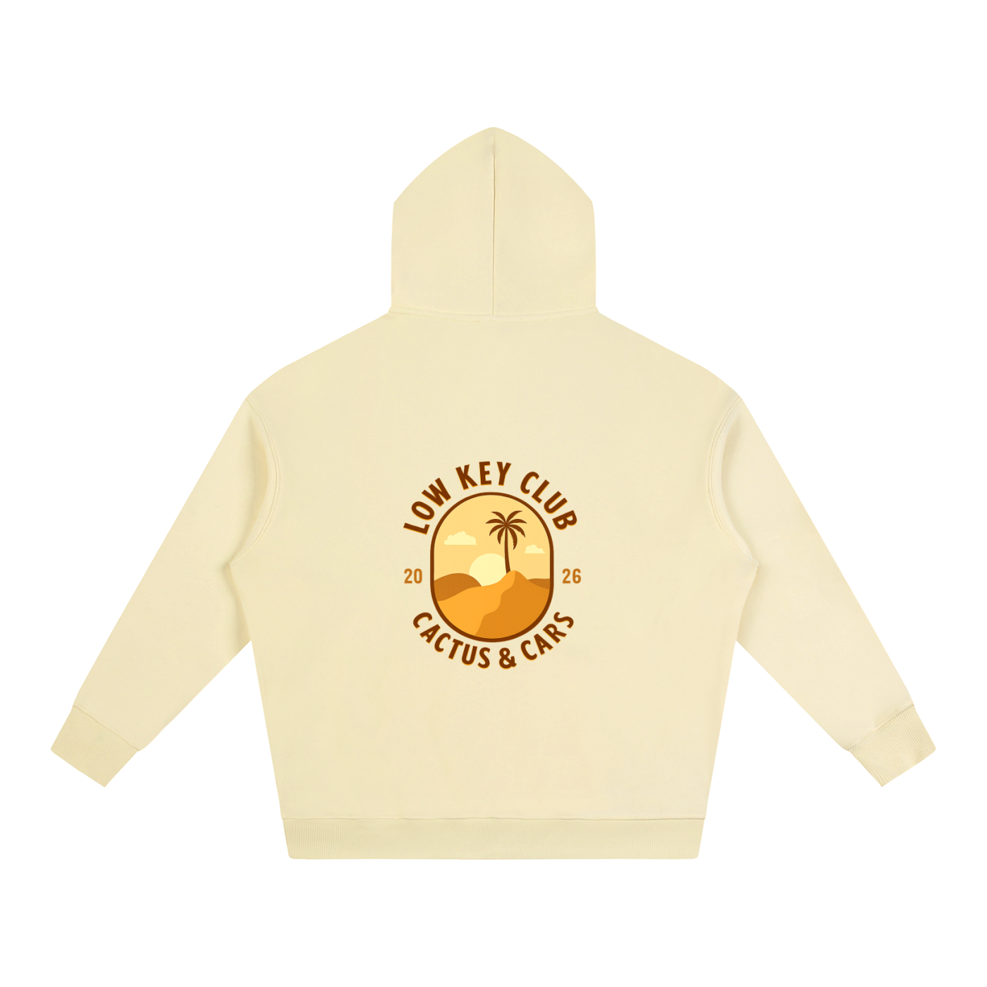 Cactus & Cars Oversize Fleeced Hoodie