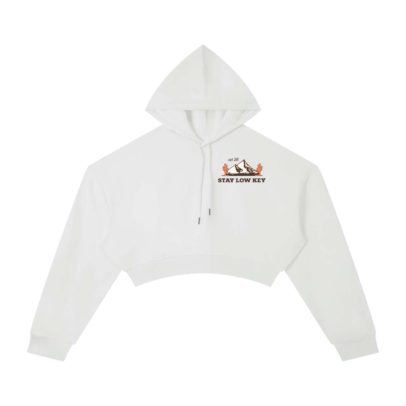 Stay Low Key Cropped Hoodie