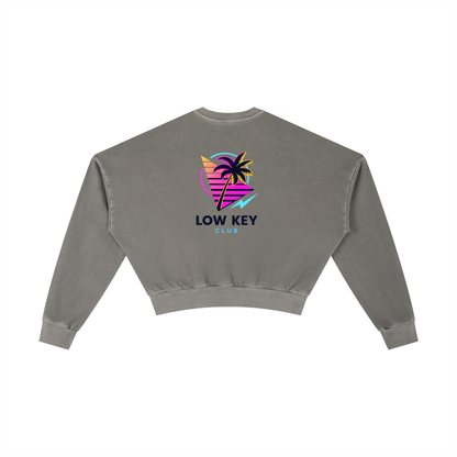 Retro Washed Cropped Sweatshirt